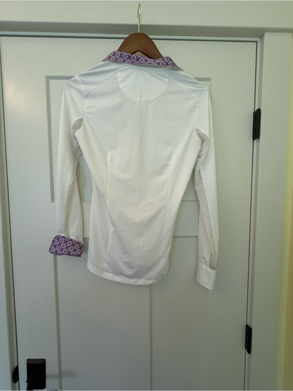 R.J. Classics Beacon Hill White Long Sleeve Equestrian Show Shirt - Size Small - Picture 6 of 10